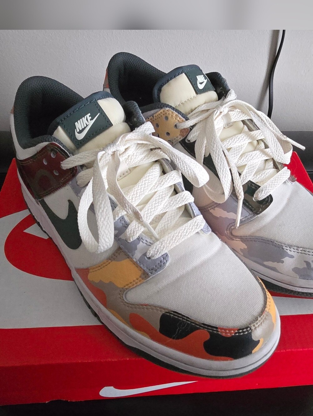 Camo Nike Dunks - 7 Youth